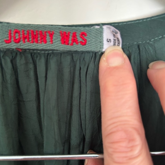 $365 JOHNNY WAS sz S Zadonia Embroidered Peasant Top Blouse Sold Out - Picture 7 of 13